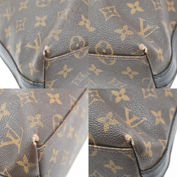 LOUIS VUITTON Kitan Hand Bag Monogram Macassar Leather Brown BK M40388 69KB449 - Picture 7 of 16